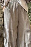 Basso Baby Cord Tiered Cuff Pant Earth